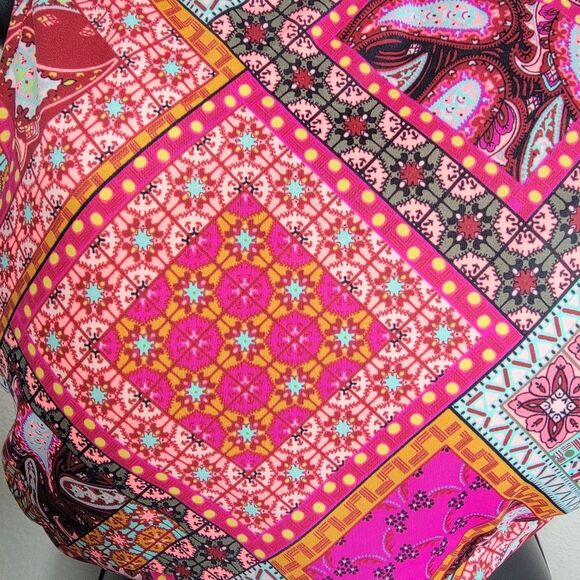 Victoria's Secret High Neck patchwork Boho Bikini Top Size Large - Picture 4 of 7